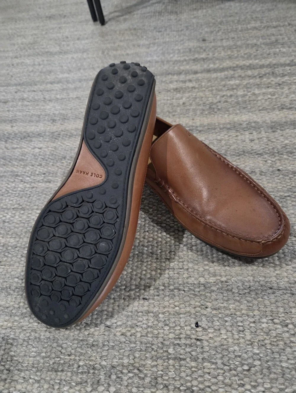 Mens Cole Haan Grand Venetian Driving Loafers in British